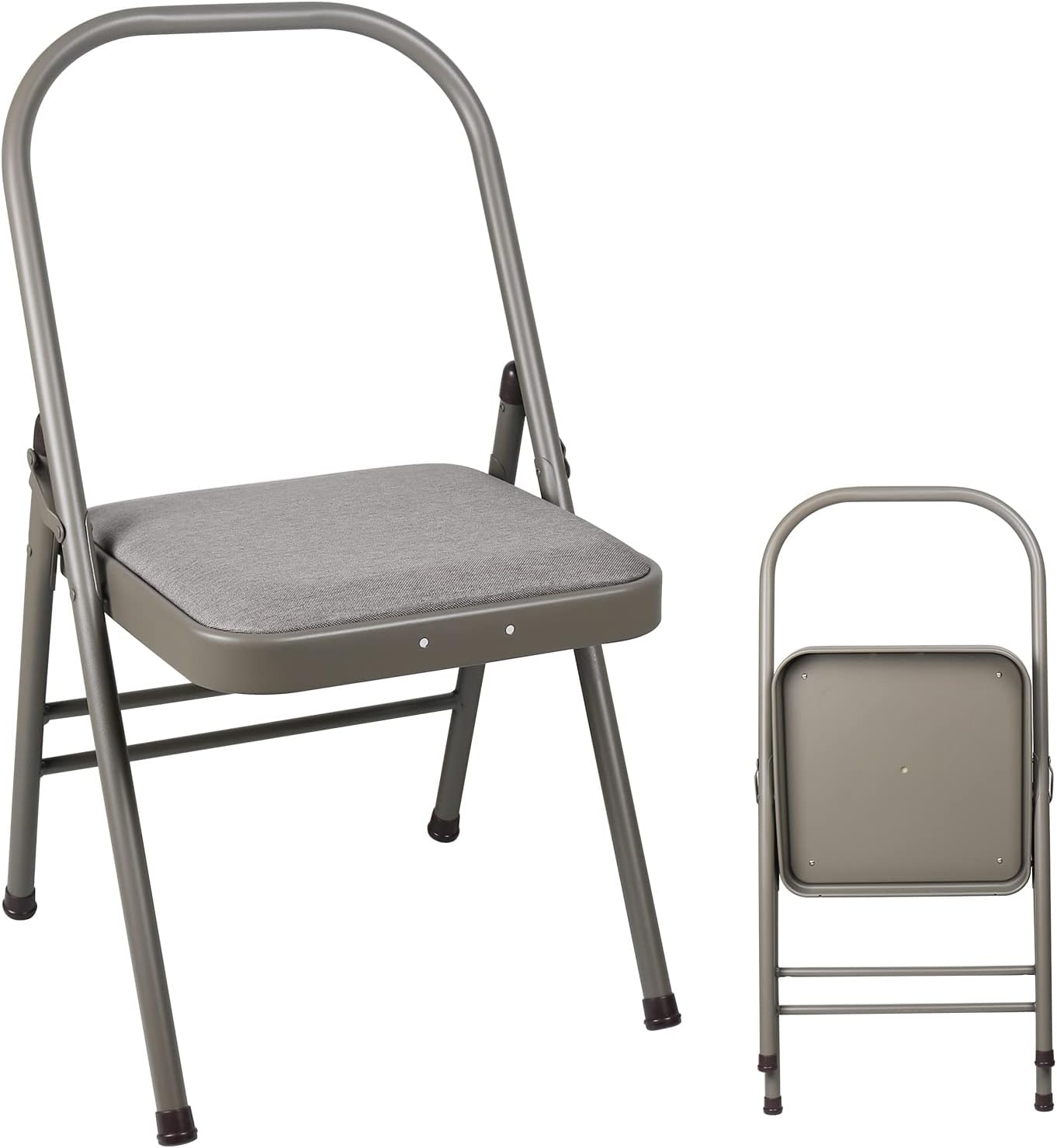 Yoga Auxiliary Chair Backless Yoga Chair Portable Folding Yoga Chair with Non-Slip Feet Covers for Flexibility and Strength Training