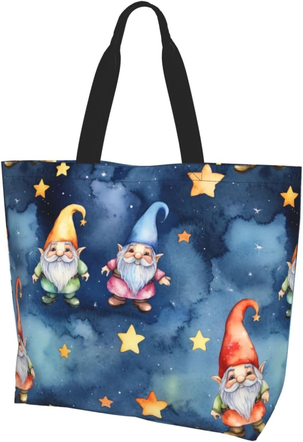Tote Shoulder Bag Large Durable Reusable Eco-friendly Handbag Lightweight Stylish for Daily Use-19.7x15.7x5.9 Inch - Colors A