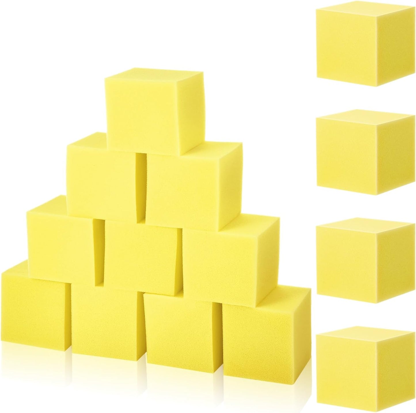Treela Foam Pit Blocks, Foam Gym Cubes, 4 x 4 x 4 in Protective Trampoline Padding for Gymnastics, Parkour Courses, Trampoline Arenas, BMX