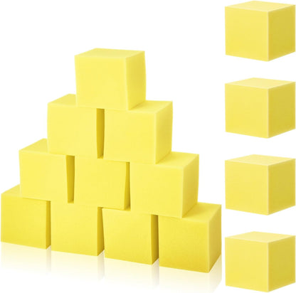 Treela Foam Pit Blocks, Foam Gym Cubes, 4 x 4 x 4 in Protective Trampoline Padding for Gymnastics, Parkour Courses, Trampoline Arenas, BMX