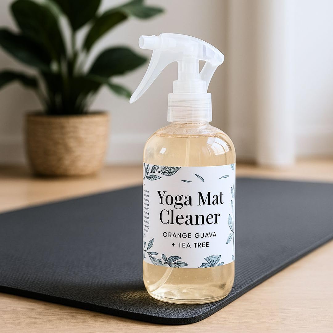 Nature Skin Shop Harmony Lemongrass + Lavender Upward Dog Yoga Mat Cleaner Spray - 8.5 Ounces - for Post-Workout Freshness - Non-Toxic & Non-Slip Formula for All Mats
