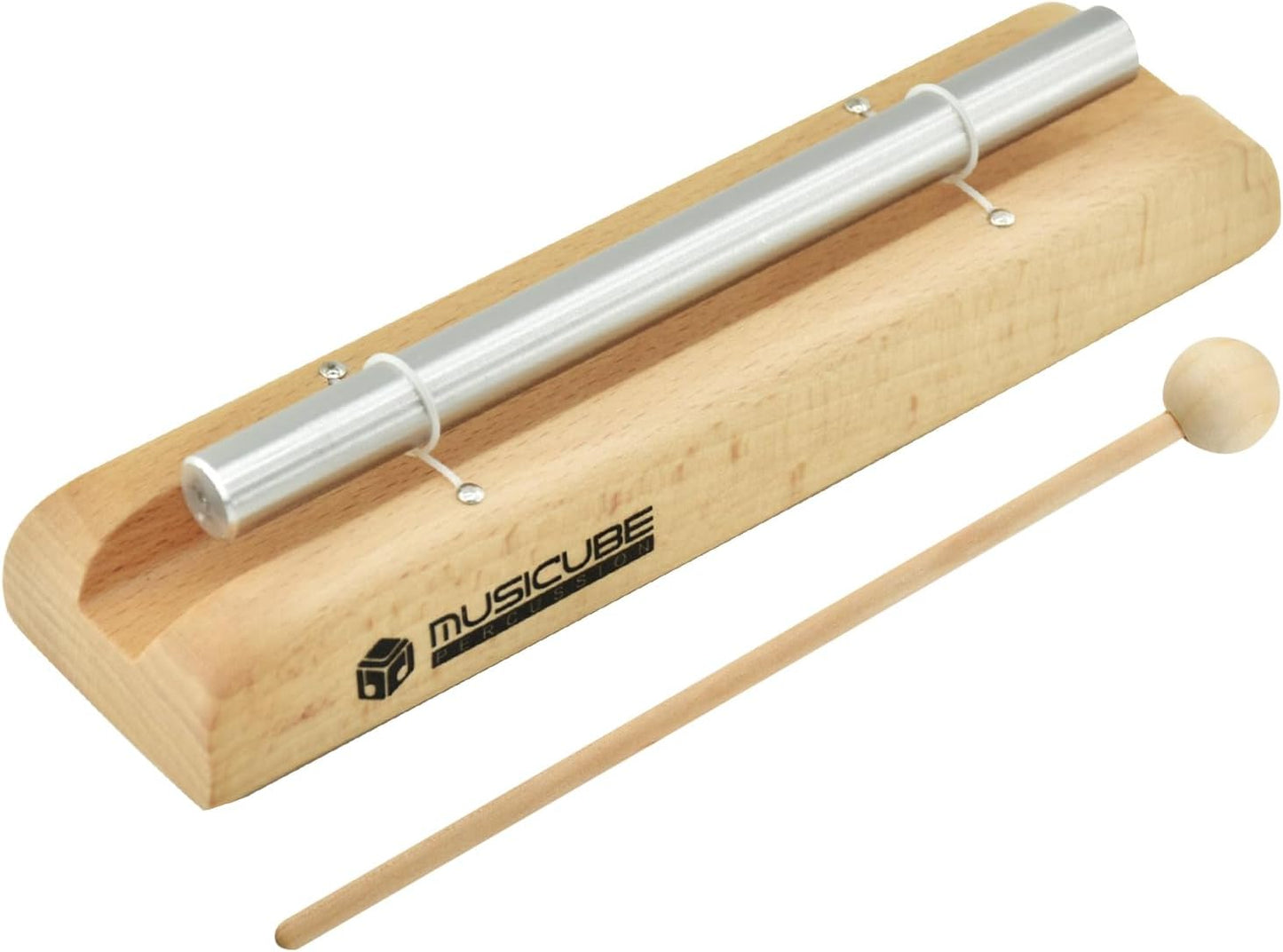 Meditation Chime with 3 Tone (C-E-G) Wooden Hand-held Chimes for Classroom Management, Yoga, Meeting and Sound Therapy, Chime Mallet Included