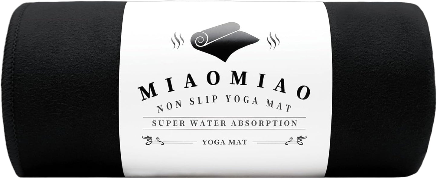 MIAOMIAO Non-Slip Hot Yoga Towel Set,Super Absorbent Microfiber in, 24.5" x 72" - Anti-Slip, Injury Free Design for Pilates, Yoga Mats, Exercise, and Fitness Gear