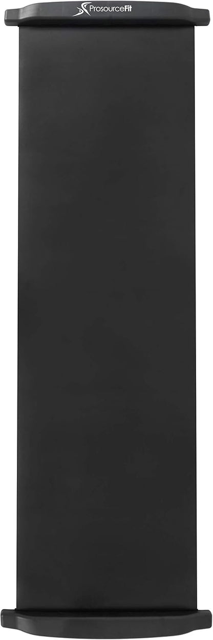 ProsourceFit Slide Board Mat for Exercise 6’ with End Stops, Booties & Carrying Bag for Low-Impact Indoor Home Workouts and Sports Training