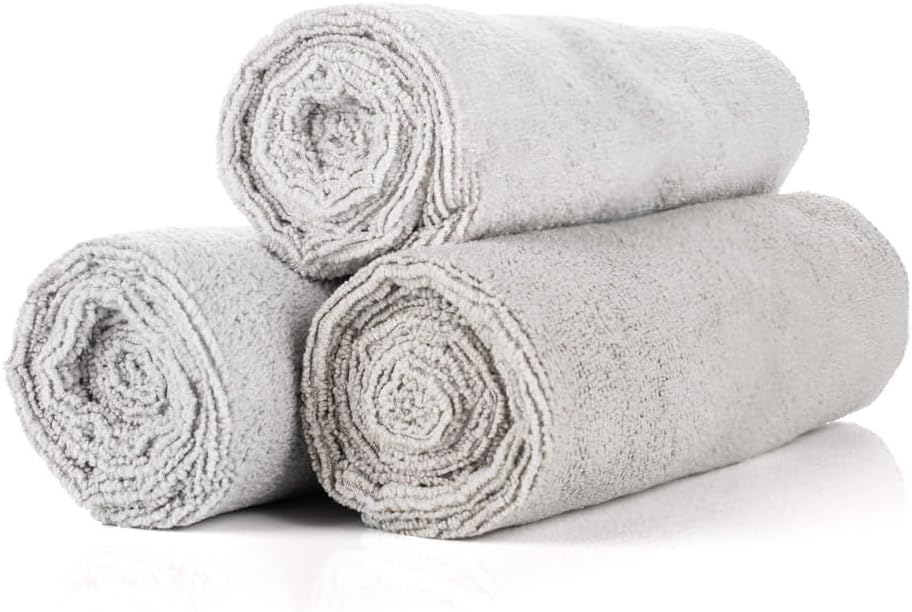 The Rag Company - Sport & Workout Towel - Gym, Exercise, Fitness, Spa, Ultra Soft, Super Absorbent, Fast Drying Premium Microfiber, 320gsm, 16in x 27in, Lavender - Pack of 3