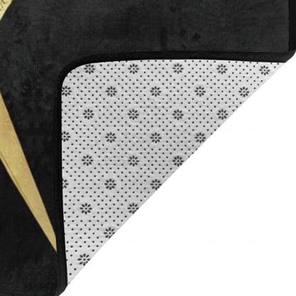 Comfortable Memory Foam Area Rugs with Anti-Skid Rubber Backing, Gold Freemason Freemasonry Masonic Yoga Mat Indoor Entryway Mat for Bedroom Livingroom Sitting Room Home Art
