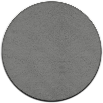 Machine Washable Modern Round Area Rug, Room Sofa Yoga Soft Round Carpet, Home Decor Non Slip Kitchen Office Circle Rug Grey, 24inch