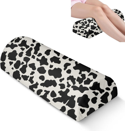 Knee Pillow for Back Sleeping – Half Moon Bolster Pillow for Under Knee While Sleeping Support, Leg & Back Pain Relief (21.5x9x5 Inches)
