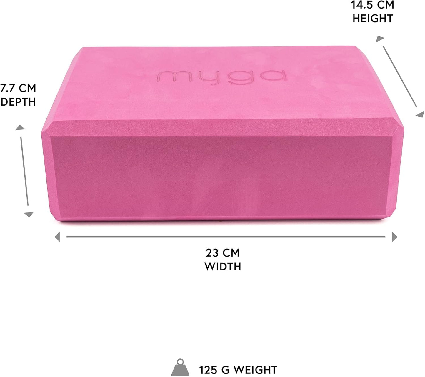 MYGA Yoga Block,Lightweight EVA Foam Yoga Brick,High Density Non-Slip Block for Yoga Poses, Pilates, Balance and Flexibility