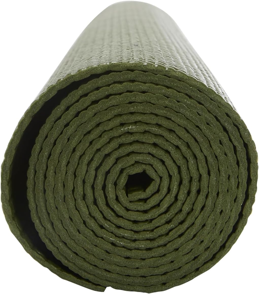 Everyday Yoga Deluxe Mat, Spacious 72"x24" Non-Slip Yoga Mat for Comfortable Home Workouts, 3-5mm Extra Thick