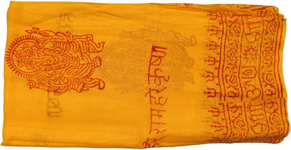 Indian Ganesh Om Meditation Yoga Altar Cloth Prayer Shawl Scarf