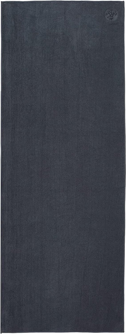 Manduka eQua Hot Yoga Mat Towel - Instant Moisture Activated Grip Ultra Soft Microfiber Quick Dry, Daily Use Ready Lightweight, Travel Friendly Mat Layer