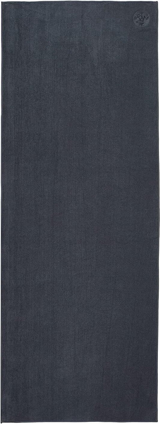 Manduka eQua Hot Yoga Mat Towel - Instant Moisture Activated Grip Ultra Soft Microfiber Quick Dry, Daily Use Ready Lightweight, Travel Friendly Mat Layer