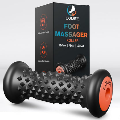 LOMEE Foot Roller Massager for Plantar Fasciitis Relief, Foot Arch and Heel Pain Relief, Portable Reflexology Massage Tool, Deep Tissue Muscle Massage Roller