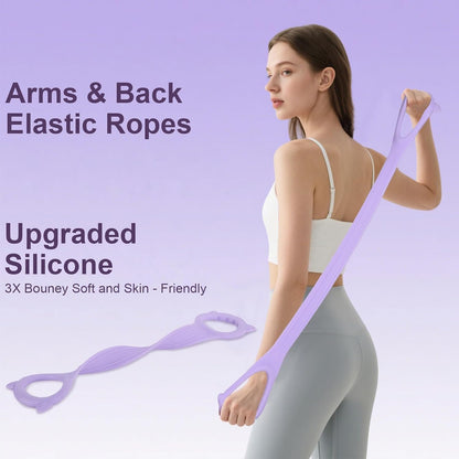 Pilates Kit, Home Pilates Equipment Set with Pilates Ring, Pilates Ball and 5 Resistance Bands, Core Strength Training Workout Kit for Flexibility & Muscle Toning