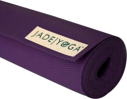JadeYoga Voyager Yoga Mat - Lightweight & Portable Rubber Yoga Mat - Non-Slip Exercise Mat for Women & Men - Great for Yoga, Home Workout, Gym Fitness, Pilates, Stretching, and More