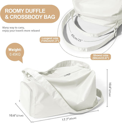 Small Gym Bag with Shoe Compartment, Workout Sport Duffle Bag for Women Travel, Waterproof Shoulder Overnight Bags Lightweight Carry on Tote Bags for Swim, Yoga, Dance