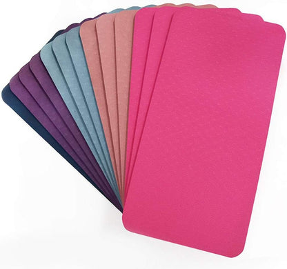 Yoga Mat, PE Gymnastics Mat, Small Training Pad, Non - Slip Pilates Pad, Yoga Fitness Mats, Workout and Therapy Floor Mats, Home Gym Equipment Accessory for Men Women Kids 34 * 17cm