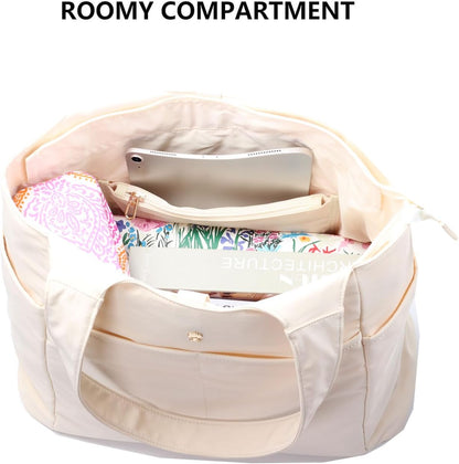 ESVAN Yoga Tote Bag Mat bag Women Shoulder Bags Carryall Tote for Travel Office Workout Gym Nurse Beach