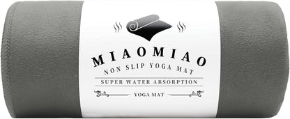 MIAOMIAO Non-Slip Hot Yoga Towel Set,Super Absorbent Microfiber in, 24.5" x 72" - Anti-Slip, Injury Free Design for Pilates, Yoga Mats, Exercise, and Fitness Gear