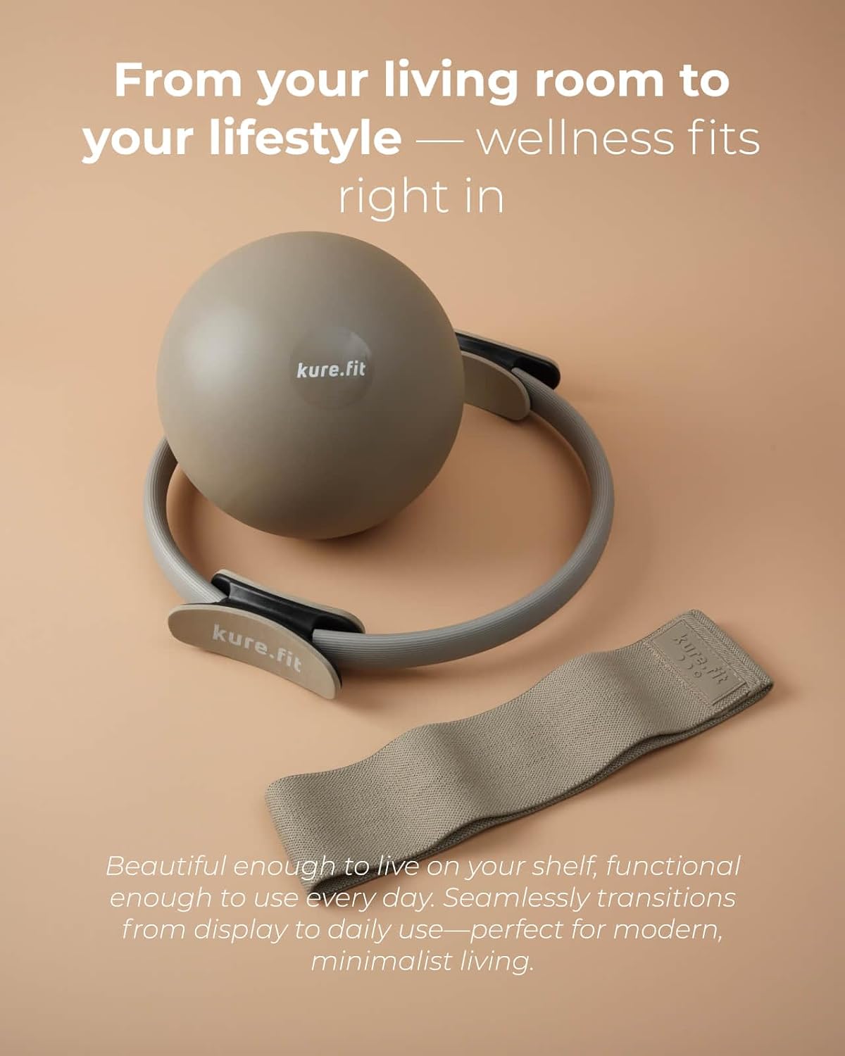 Pilates Kit for Women – Home Pilates Equipment Set with Ring, Ball & Resistance Bands | Pilates Starter Kit with Accessories in Gift Box