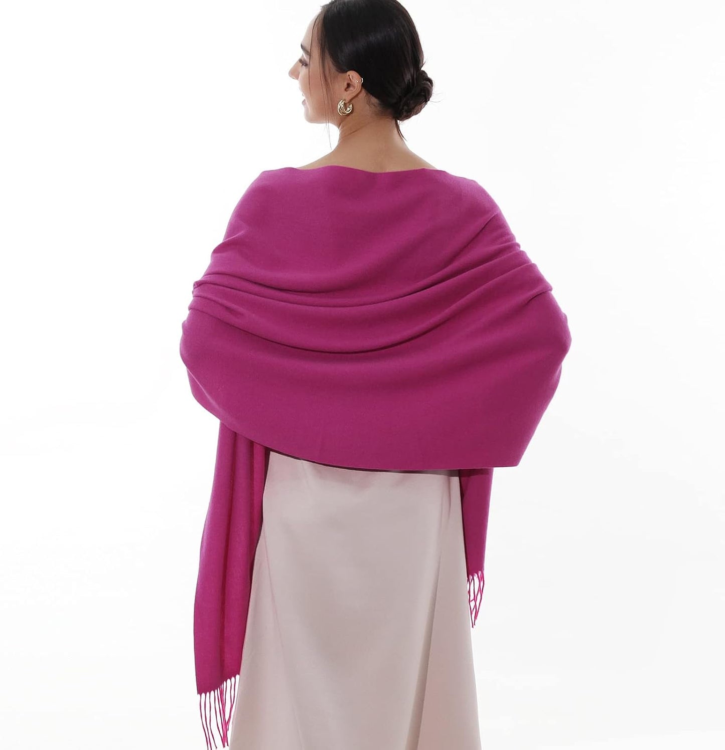 RIIQIICHY Winter Scarfs for Women Pashmina Shawls Wraps for Evening Dresses Large Warm Soft Scarves