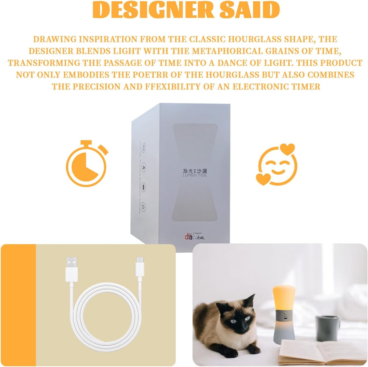 LED Visual Meditation Timer & Digital Hourglass, 1-99 Mins Adjustable Pomodoro Cube, Silent Productivity Tool for ADHD Kids & Adults, Home Office & Deep Work Focus, Rechargeable