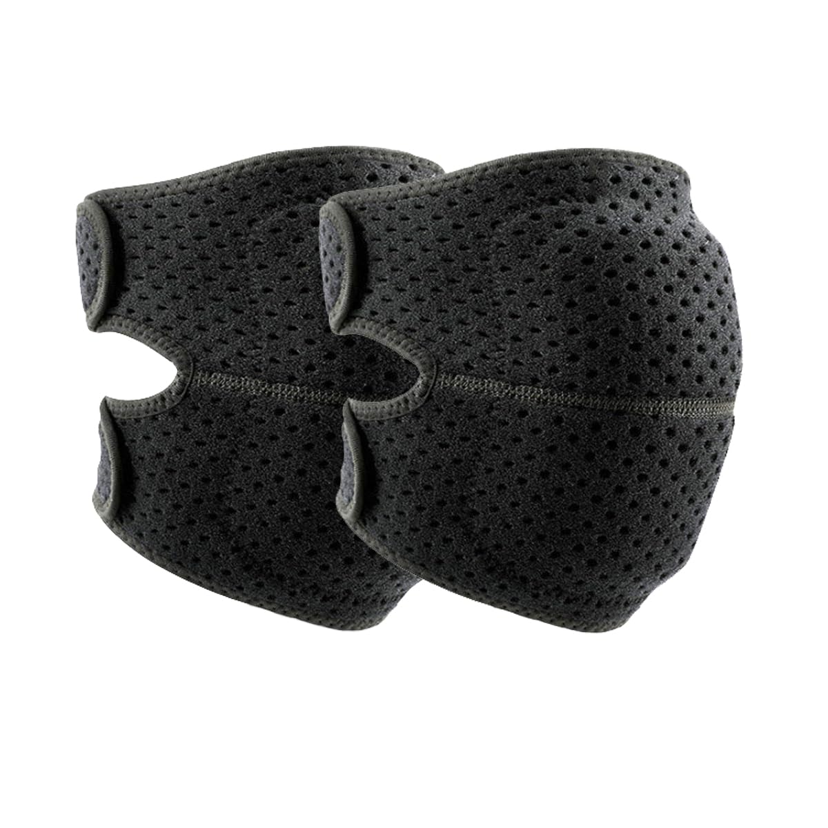 Knee Pads for Women & Men, Soft Dance Knee Pads with Adjustable Bands, Volleyball Knee Pads for Women Men Wrestling Knee Pads Wrestling Gear, Knee Protector Crash Pad Snowboarding Gear Soft Knee Pads for Work (Black, Large)