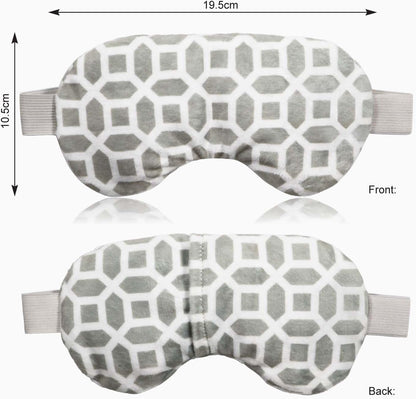 2 in 1 Heated/Ice Eye Mask Moist Heat Eye Mask Lavender & Flaxseed Sinus Pillow Microwavable for Dry Eye,Styes,Sinus Pain,Headache,Migraine,Puffy or Swollen Eyes Irritated and Inflamed Eyelid Bumps