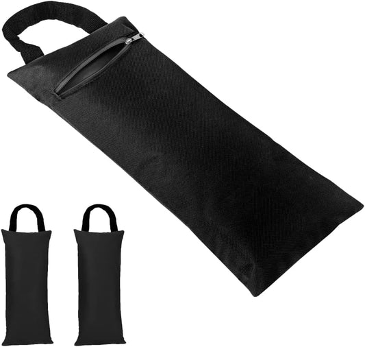 TOPTIE 2 Pack Yoga Sandbag Weighted Bag for Fitness Yoga Bolster, Unfilled Sandbag 16 x 7 Inch