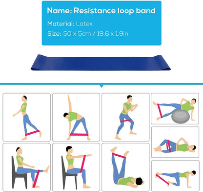 Yoga Block 5pcs Yoga Equipment Set Include Yoga Ball Yoga Blocks Stretching Strap Loop Band Exercise Band