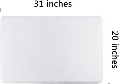 HVEST Zen Blue Floral Bathroom Rugs Zen Stone Water Lily and Butterfly on Lake Bath Mats for Bathroom Modern Yoga Spa Bathtub Mat Non Slip Floor Mat Bathroom Decor Accessories,31W X 20L inches