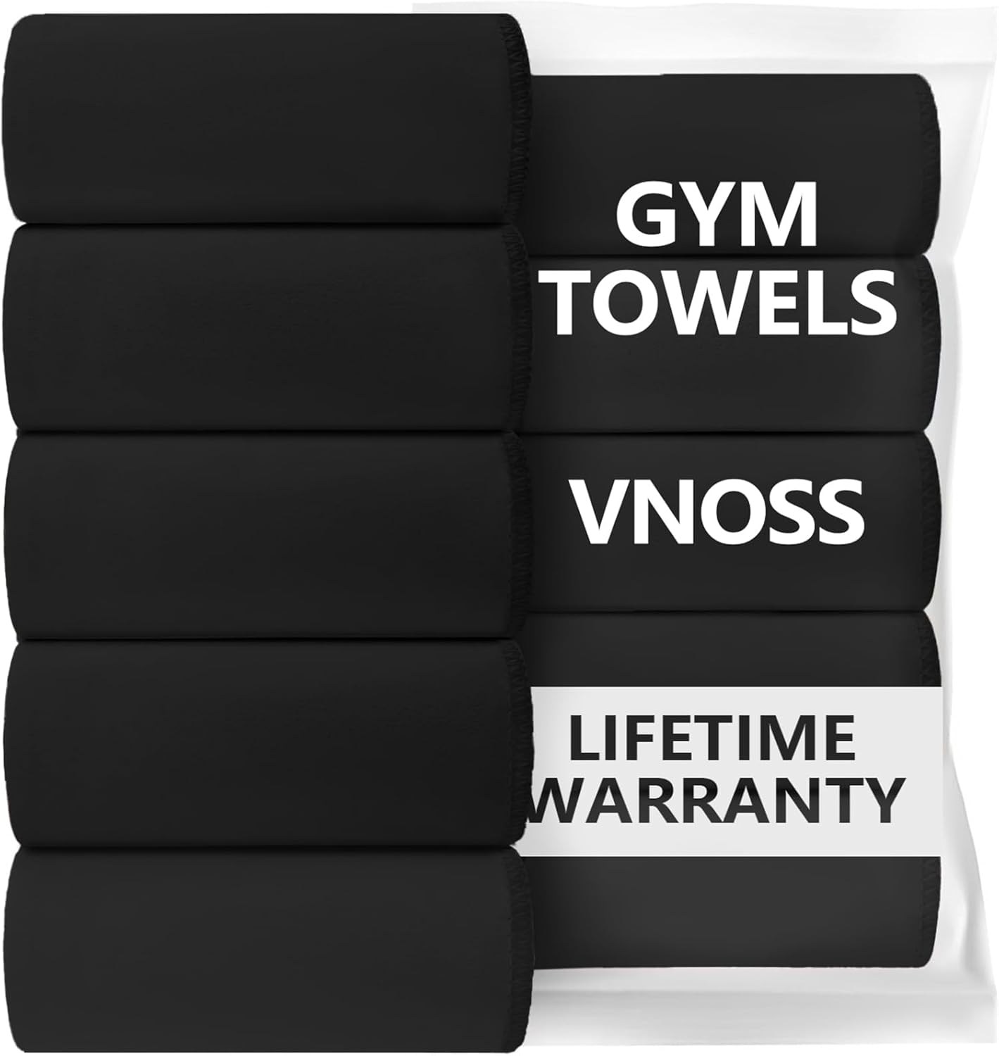 Microfiber Quick Dry Gym Towel, Lint Free Odor-Free Absorbent Fiber, Fast Drying, Men & Women Workout Gear for Body Sweat, Working Out, Towels (Grey, 5Pack - 16 * 27Inch)