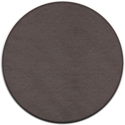 Machine Washable Modern Round Area Rug, Room Sofa Yoga Soft Round Carpet, Home Decor Non Slip Kitchen Office Circle Rug Grey, 24inch