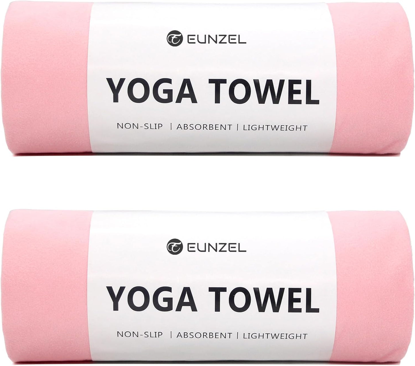 Eunzel Hot Yoga Towel Non Slip Yoga Mat Towel Non-Slip Sweat Absorbent Towel for Hot Yoga, Pilates and Workout 72" x 26.5", Blue