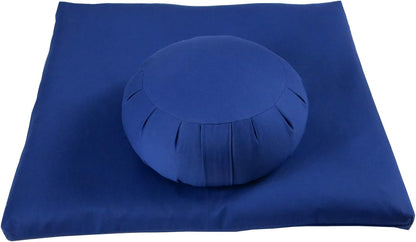 Buckwheat Zafu and Zabuton Meditation Cushion Set (2pc)