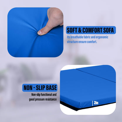 Gymnastics Mats Foldable Tumbling Mats Portable Gymnastics Exercise Mat Thick Gymnastics Tumbling Mats Pad Home Exercise Panel Mat With Carrying Handles