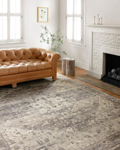 Loloi Hathaway Collection HTH-06 Blush/Multi 2'-6" x 7'-6", .25" Thick, Runner Rug, Soft, Durable, Printed, Modern, Low Pile, Non-Shedding, Easy Clean, Living Room Rug