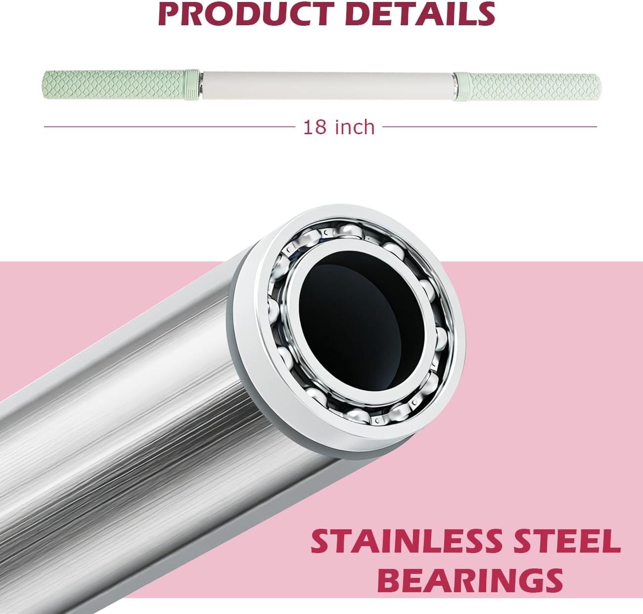 Muscle Roller Stick - Massage Roller for Myofascial Release & Deep Tissue Massage for Legs, Back, Shoulders - Relieve Soreness & Improve Recovery Grey