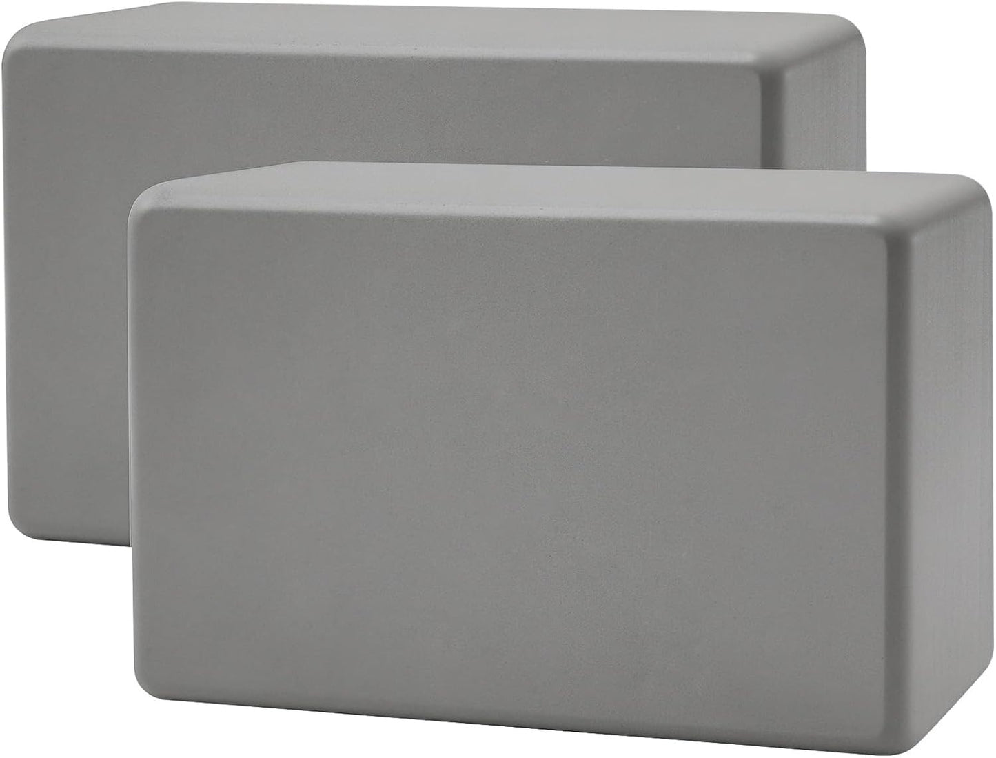 Yoga Blocks 2 Pack 3x6x9IN Foam Block Supportive Latex-Free with Rounded Edges, Non-Slip Exercise Blocks for Pilates, Meditation, Balance, Stretching and Deep Poses