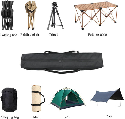 Heavy Duty Water-Resistant Duffle Organizer Bag - XL Storage for Hammock Cover, Grill Tools,Flash Light Stand, Canopy Tent & Folding Chairs with MOLLE Straps (33''(L) x5.9''(W) x5.9''(H))