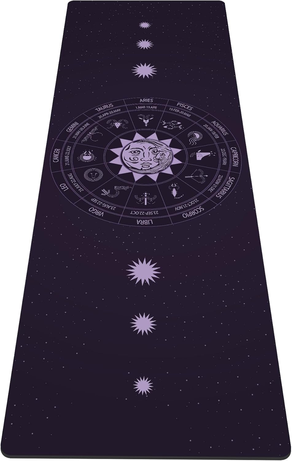 nuveti Yoga Mat Print Extra Thick TPE Non Slip Fitness Exercise Mat with Carrying Bag,72"x24" Extra Thick 6MM Exercise & Workout Mat for Yoga, Pilates Fitness and Floor Exercises - Colors B