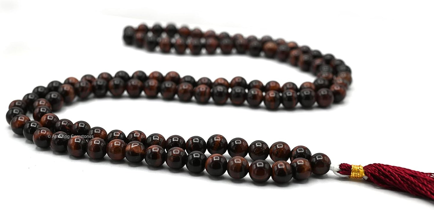 Amazing Gemstone 108 Beads Handmade Mala (Knotted, Rudraksha) - Colors A