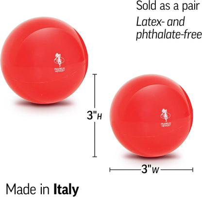 OPTP Franklin Method Mini Smooth Ball Set (Pair) - Massage Balls for Tight Muscles and Fascia - Targeted Back and Neck Massage, Shoulder, Neck, Hip, and Foot Massager Ball Set
