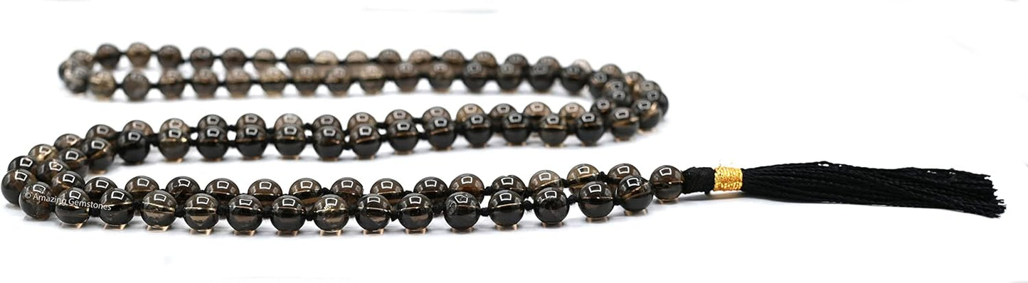 Amazing Gemstone 108 Beads Handmade Mala (Knotted, Rudraksha) - Colors B