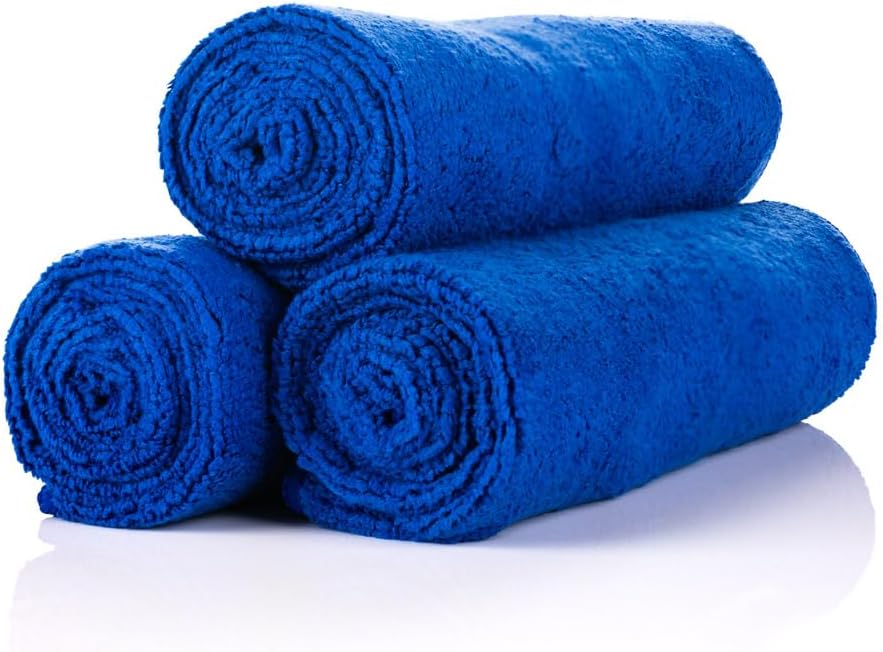 The Rag Company - Sport & Workout Towel - Gym, Exercise, Fitness, Spa, Ultra Soft, Super Absorbent, Fast Drying Premium Microfiber, 320gsm, 16in x 27in, Lavender - Pack of 3