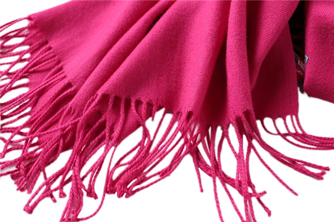 Urban CoCo Women's Embroidered Oversize Tassel Shawl Scarf Wraps for Women
