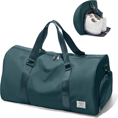 Gym Bag Womens Mens with Shoes Compartment and Wet Pocket Travel Duffel Bag for Women for Plane Sport Gym Tote Bags Swimming Yoga Waterproof Weekend Overnight Carry on Bag Hospital Holdalls - Colors B