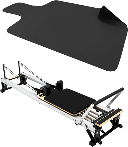 Non Slip Pilates Reformer Mat, Soft Fleece Surface Pilates Towel Mat, Pilates Mat with Multiple Equipment, Lightweight and Foldable, Wicking and Quick Drying for Yoga, Fitness