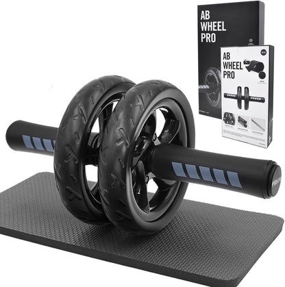 Ab roller wheel with knee pad for abdominal exercise core workout weight loss no noise easy to assembling light weight perfect home gym equipment for men & women